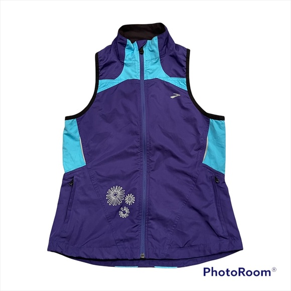 Brooks Womens Essential Run Vest Purple Light Weight Preowned XS - Picture 1 of 6